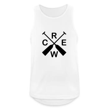 Drachenboot Crew - Männer Tank Top atmungsaktiv - Weiß - Vorne - Nick (188cm)