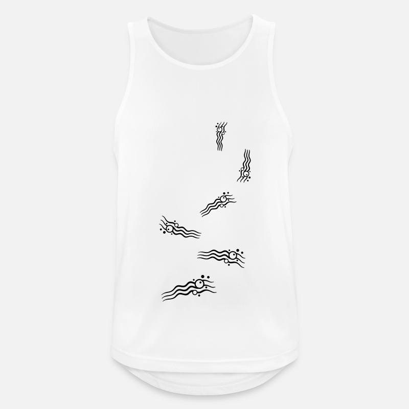 Wave icon icon - Men's Breathable Tank Top - white