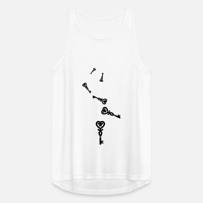 Key heart wedding Men's Breathable Tank Top