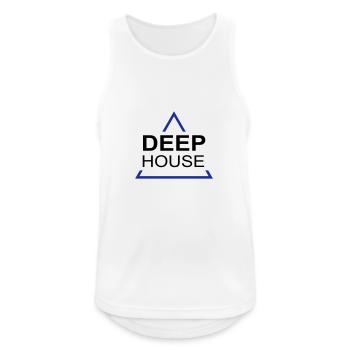 Deep House Design 001 - Men's Breathable Tank Top - white - Front - Nick (188cm)