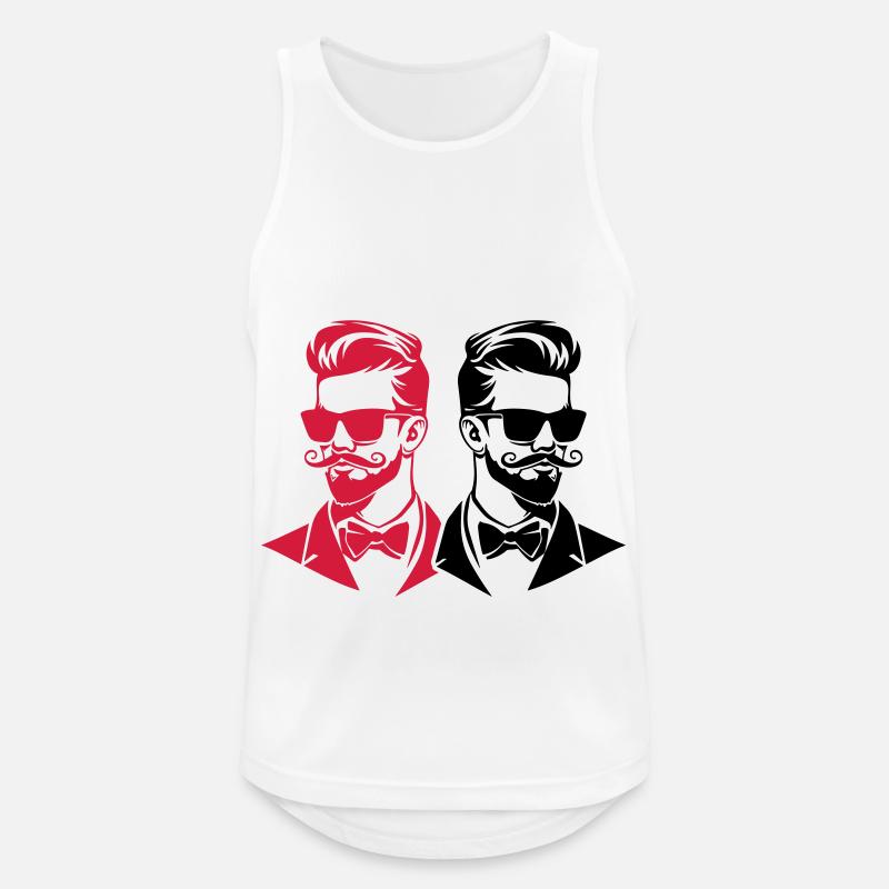 Junggesellenabschied Bräutigam Team - Männer Tank Top atmungsaktiv - Weiß