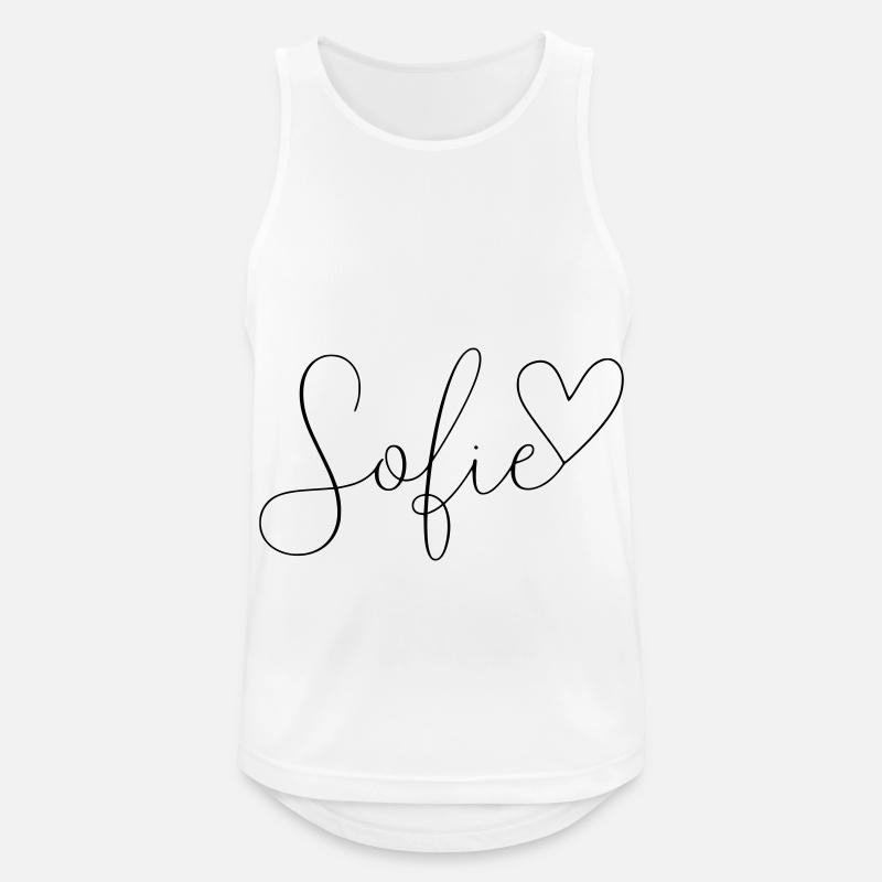 Sofie Name Vorname Mädchen - Männer Tank Top atmungsaktiv - Weiß