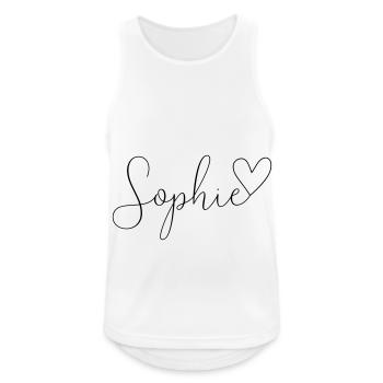 Sophie Last name First name Girl - Men's Breathable Tank Top - white - Front - Nick (188cm)