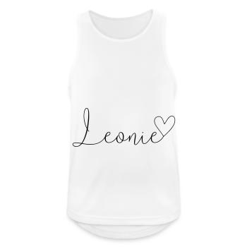 Leonie Name Vorname Mädchen - Männer Tank Top atmungsaktiv - Weiß - Vorne - Nick (188cm)