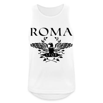 roma - Männer Tank Top atmungsaktiv - Weiß - Vorne - Nick (188cm)