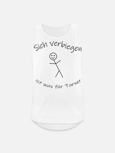 Verbiegen - Männer Tank Top atmungsaktiv - Weiß