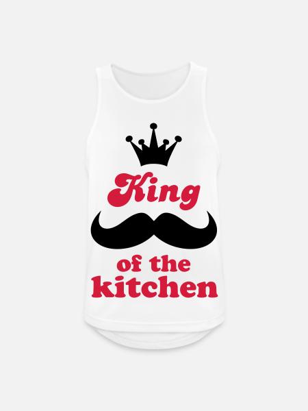 Cooking apron with funny saying - Men's Breathable Tank Top - white