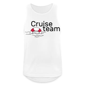 Cruiseteam - Männer Tank Top atmungsaktiv - Weiß - Vorne - Nick (188cm)