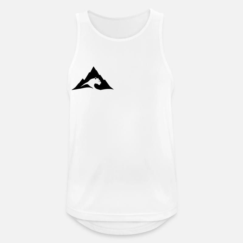 Panther - Männer Tank Top atmungsaktiv - Weiß