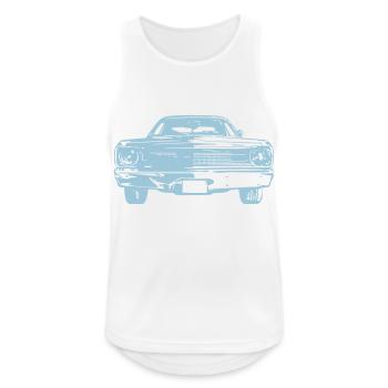 Muscle Car Silhouette - Männer Tank Top atmungsaktiv - Weiß - Vorne - Nick (188cm)