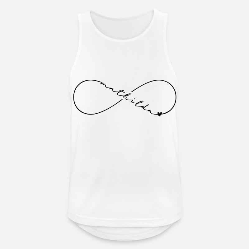 Mathilda Name Infinity Symbol - Men's Breathable Tank Top - white