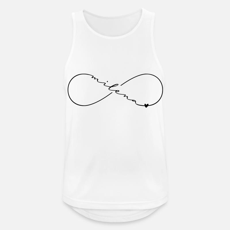 Milena Name Infinitysymbol - Männer Tank Top atmungsaktiv - Weiß