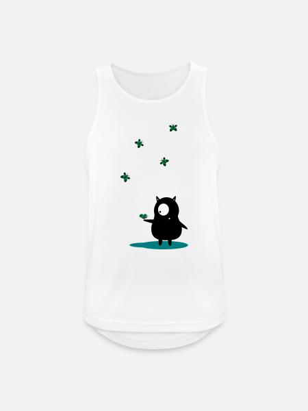 schmetterlinge - Männer Tank Top atmungsaktiv - Weiß
