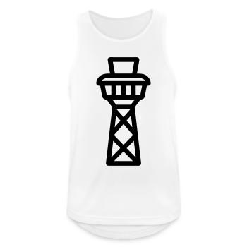 Control Tower - Men's Breathable Tank Top - white - Front - Nick (188cm)