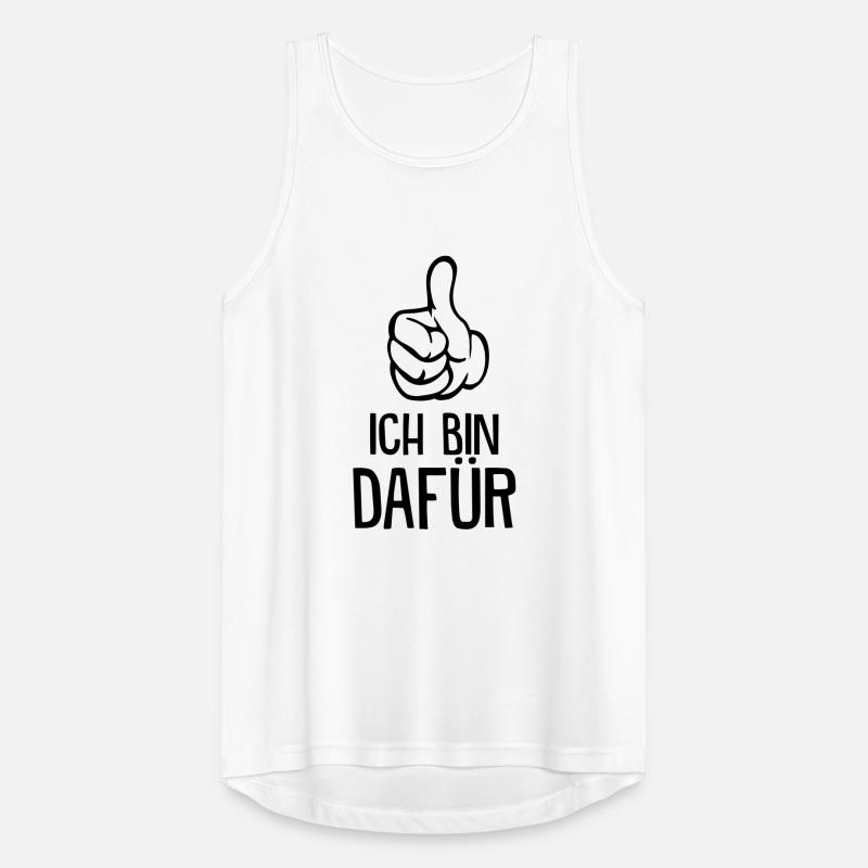 Ich bin dafür! Männer Tank Top atmungsaktiv