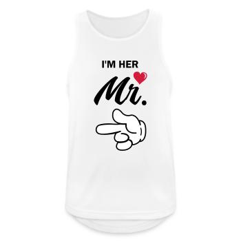 In my mr - Men's Breathable Tank Top - white - Front - Nick (188cm)