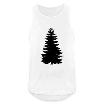 if shade outlined, nature, silhouette, forest, - Men's Breathable Tank Top - white - Front - Nick (188cm)