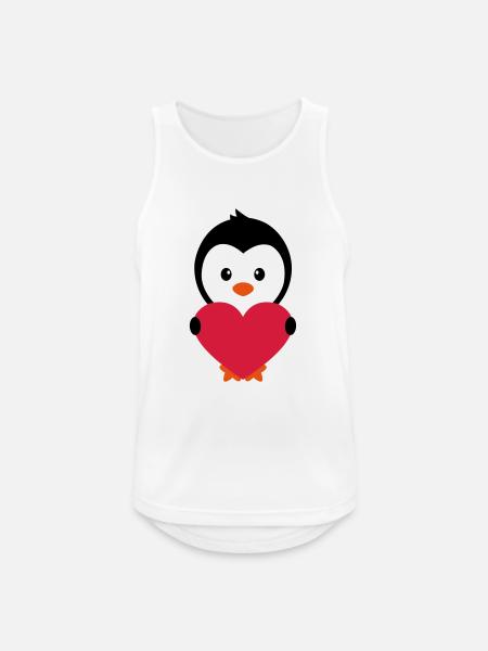 Penguin Love - Men's Breathable Tank Top - white