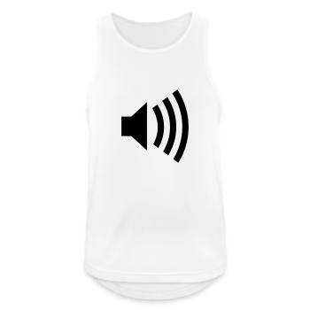 loud music - Débardeur respirant Homme - blanc - Devant - Nick (188cm)