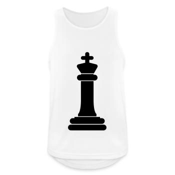 Chess piece King - Men's Breathable Tank Top - white - Front - Nick (188cm)