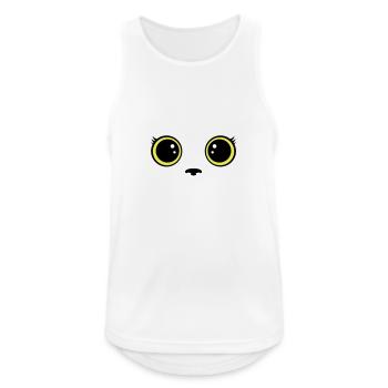 Chaton - Débardeur respirant Homme - blanc - Devant - Nick (188cm)