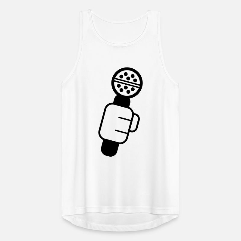Microphone de contrôle du microphone, Microphone, Mike, MC, Hi Débardeur respirant Homme