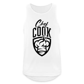Chef Chef - Débardeur respirant Homme - blanc - Devant - Nick (188cm)