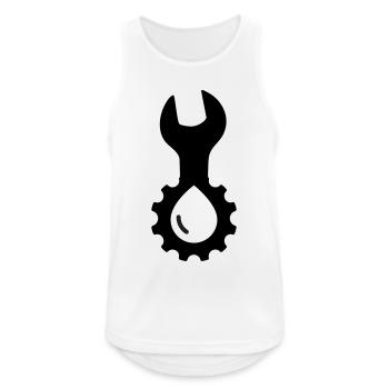Plumber Tool Water Technology - Men's Breathable Tank Top - white - Front - Nick (188cm)