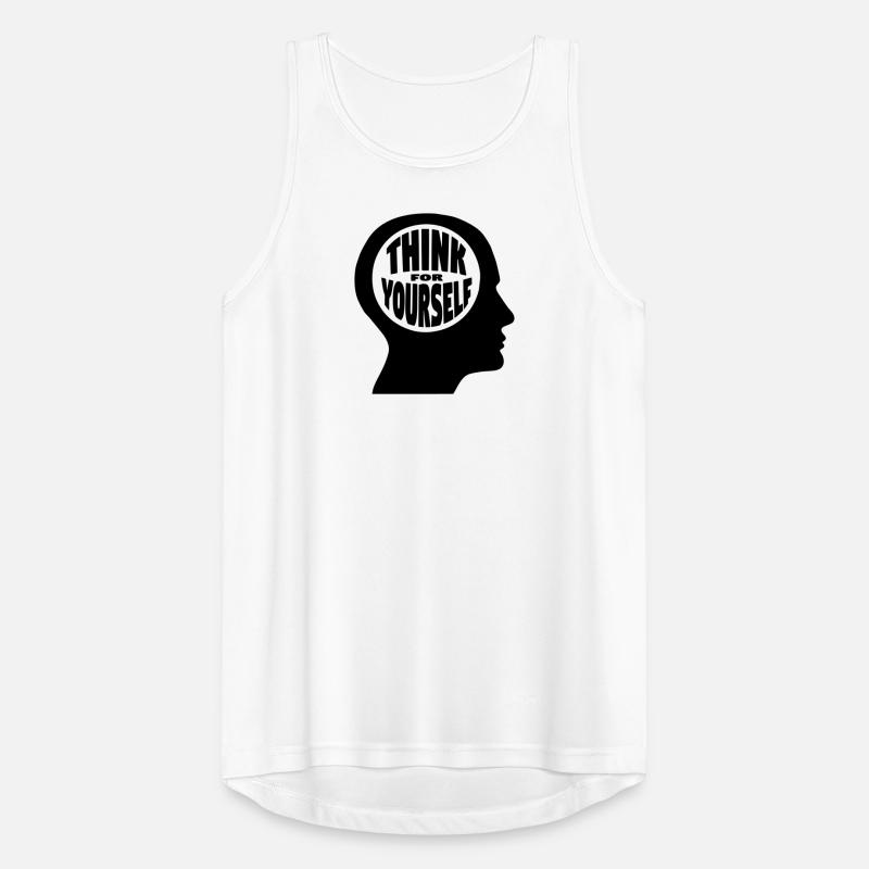 Hollow head - think for yourself Men's Breathable Tank Top