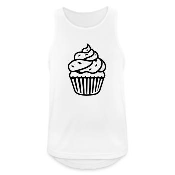 Cupcake - Männer Tank Top atmungsaktiv - Weiß - Vorne - Nick (188cm)