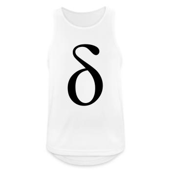 griechischen Buchstaben Delta - Männer Tank Top atmungsaktiv - Weiß - Vorne - Nick (188cm)