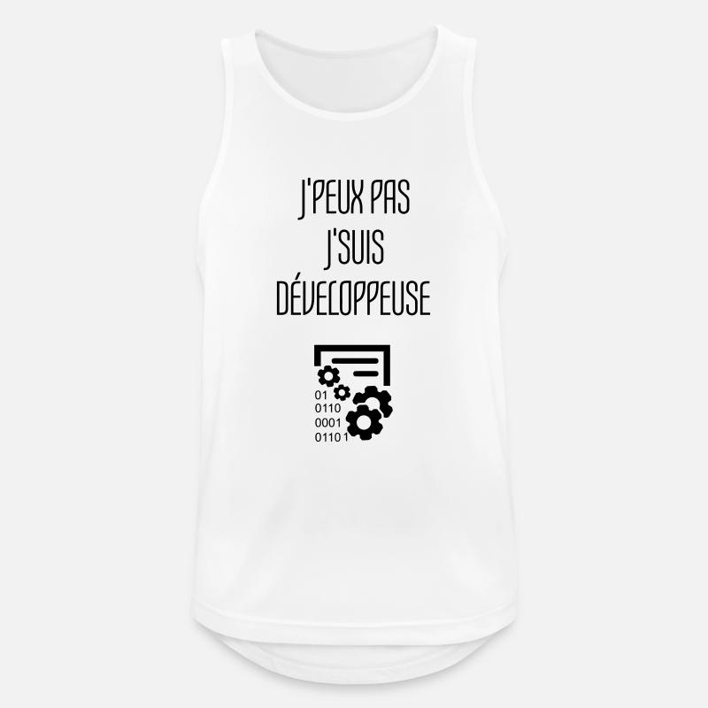 Entwickler / Informatiker / Programmierer / - Männer Tank Top atmungsaktiv - Weiß