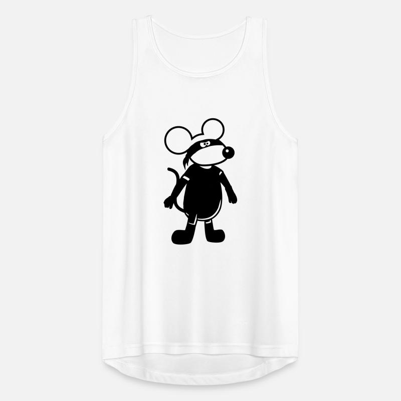 Maus Böse Räuber Ninja Überfall Dieb Einbrecher Männer Tank Top atmungsaktiv