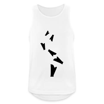Harp symbol - Men's Breathable Tank Top - white - Front - Nick (188cm)