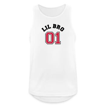 Lil Bro 01 - Little Brother - Men's Breathable Tank Top - white - Front - Nick (188cm)