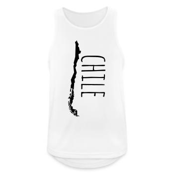 Chile - Männer Tank Top atmungsaktiv - Weiß - Vorne - Nick (188cm)