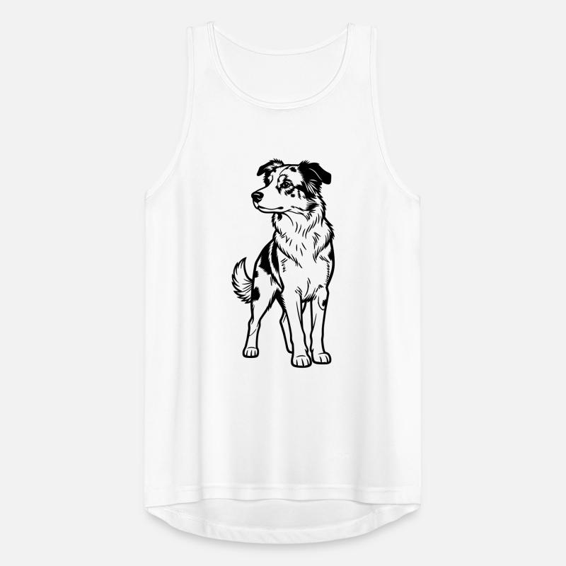 Australischer Schäferhund Männer Tank Top atmungsaktiv
