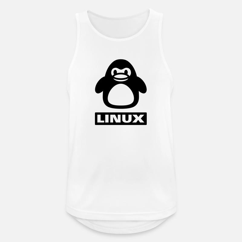 penguin linux - Men's Breathable Tank Top - white