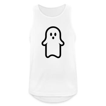 Geist - Männer Tank Top atmungsaktiv - Weiß - Vorne - Nick (188cm)