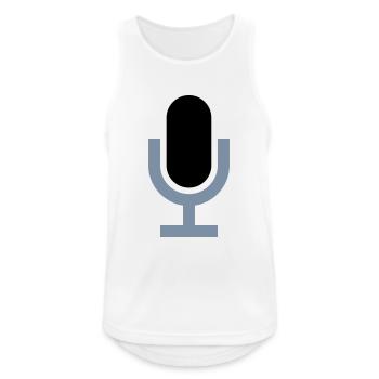 Icon Microphone Clipart - Débardeur respirant Homme - blanc - Devant - Nick (188cm)