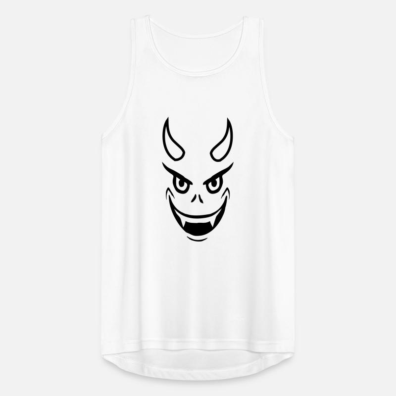 Face Evil Devil Design Men's Breathable Tank Top