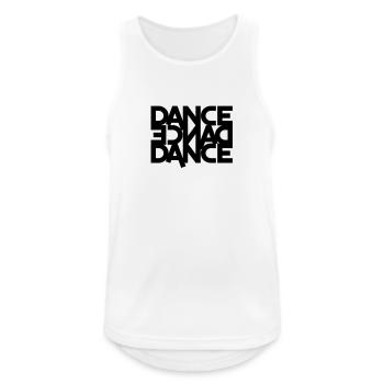 dance dance dance (backwards) - Men's Breathable Tank Top - white - Front - Nick (188cm)
