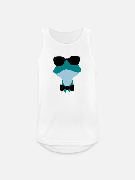 frosch mit sonnenbrille - Männer Tank Top atmungsaktiv - Weiß