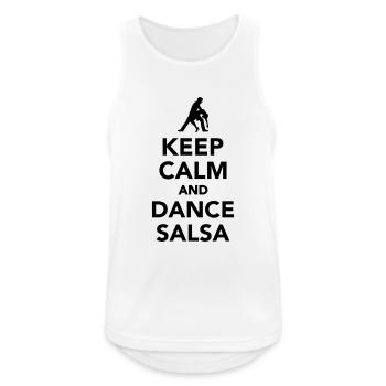 Salsa - Männer Tank Top atmungsaktiv - Weiß - Vorne - Nick (188cm)