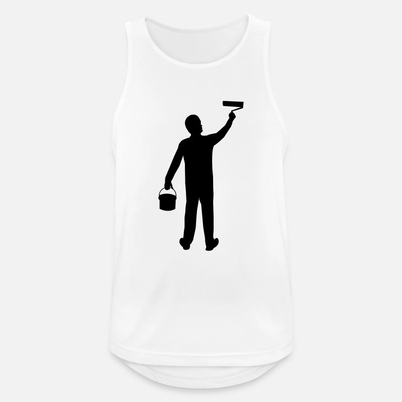 painter and painter - Men's Breathable Tank Top - white