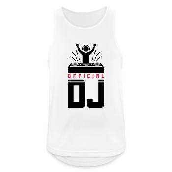 DJ Spruch Turntables - Männer Tank Top atmungsaktiv - Weiß - Vorne - Nick (188cm)