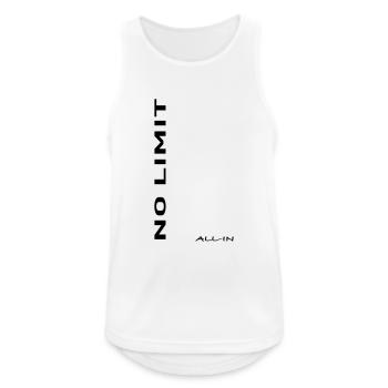 no_limit Poker - Débardeur respirant Homme - blanc - Devant - Nick (188cm)