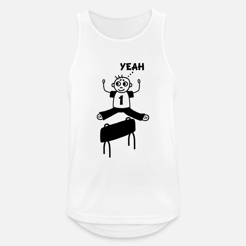 Bockspringen yeah - Männer Tank Top atmungsaktiv - Weiß