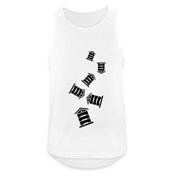 Honig Imker - Männer Tank Top atmungsaktiv - Weiß - Vorne - Nick (188cm)