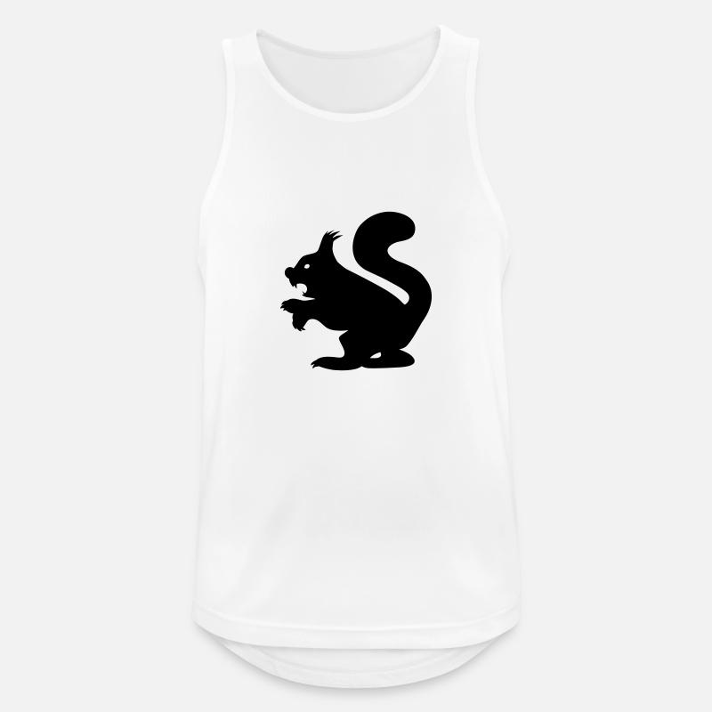 Killer Squirrel - Böses Eichhörnchen - Männer Tank Top atmungsaktiv - Weiß